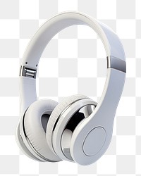 PNG Digital music headphones headset white. 