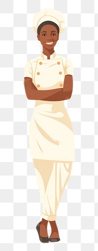 PNG African chef woman smiling face happiness. AI generated Image by rawpixel.
