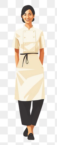 PNG Asian chef woman smiling adult face. AI generated Image by rawpixel.