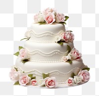 PNG Wedding cake dessert cream white. AI generated Image by rawpixel.