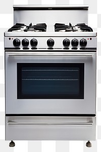 PNG Gas range appliance kitchen stove. 