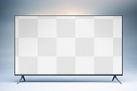 Smart TV screen png mockup, transparent design