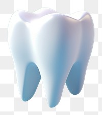 PNG tooth, 3D illustration. 