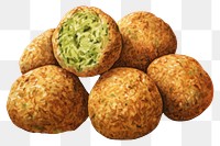 PNG Arabic falafel bread food white background. AI generated Image by rawpixel.