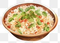 PNG Arabic rice dish food meal bowl. 