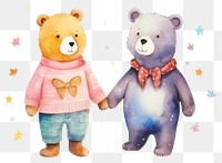 PNG Lgbtq cute animal couple toy white background representation. 