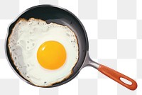 PNG Pan egg fried food. AI generated Image by rawpixel.