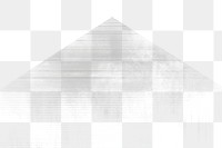 Pyramid grunge effect png, transparent background