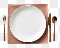 PNG  Dining table dining plate spoon. AI generated Image by rawpixel.