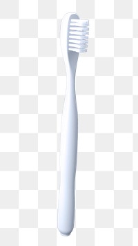 PNG toothbrush, 3D illustration. 