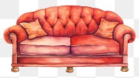 PNG Double sofa furniture chair white background. AI generated Image by rawpixel.