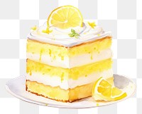 PNG Lemonade cake dessert fruit food. 