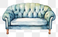 PNG Single sofa furniture chair comfortable. 