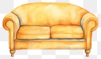 PNG Single sofa furniture chair comfortable. 