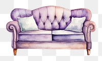 PNG Single sofa furniture chair comfortable. 