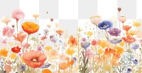 PNG Flower garden backgrounds painting outdoors. 