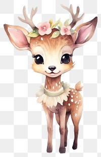 PNG Cute deer animal mammal  