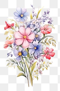 PNG Flowers bouquet blossom pattern plant. 