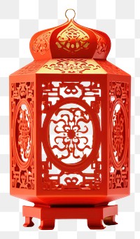 PNG Chinese paper square lantern lamp architecture. 