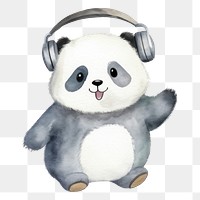 PNG Cartoon animal panda cute. 