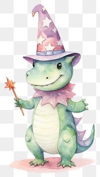 PNG Dinosure magician costume cartoon animal representation. 