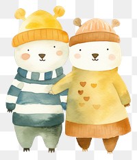 PNG Bearhugging cartoon cute toy. 