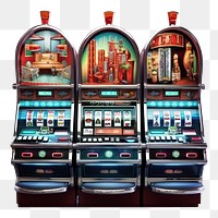 PNG  SLOT MACHINE furniture gambling machine. AI generated Image by rawpixel.