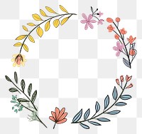 PNG Frame flower pattern plant creativity. 