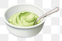 PNG Food bowl spoon white background. AI generated Image by rawpixel.