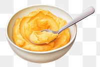 PNG Bowl food spoon white background. AI generated Image by rawpixel.