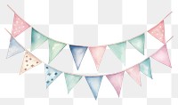 PNG Birthday banner backgrounds white background clothesline. AI generated Image by rawpixel.
