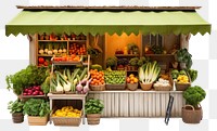 PNG  Vegetables shop pineapple plant food. AI generated Image by rawpixel.