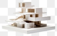 PNG Architecture model white toy dollhouse. 