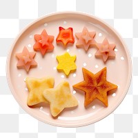 PNG Baby plate food white background confectionery. AI generated Image by rawpixel.
