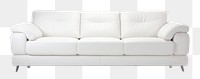 PNG Modren white sofa furniture cushion  