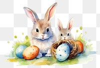 PNG Easter bunnys animal mammal egg. AI generated Image by rawpixel.