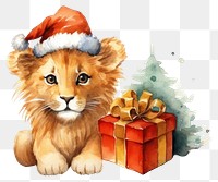 PNG A lion christmas mammal animal. 