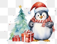 PNG A penguin christmas snowman winter. 