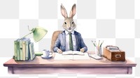 PNG Rabbit businessperson animal furniture mammal. 