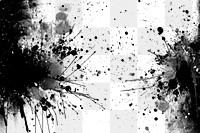 Grunge ink splash effect png, transparent background