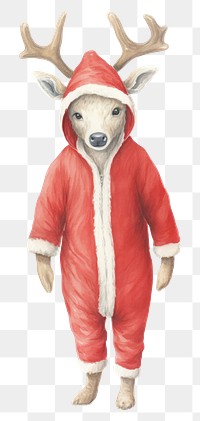 PNG Costume mammal deer red. 