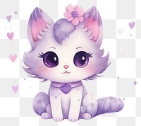 PNG Cartoon animal purple cute. 