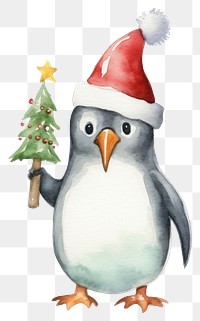 PNG Christmas penguin cartoon animal bird. AI generated Image by rawpixel.