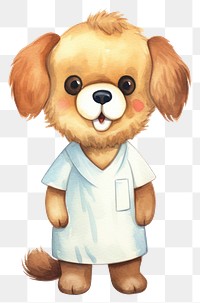 PNG Dog patient stethoscope cartoon mammal. AI generated Image by rawpixel.