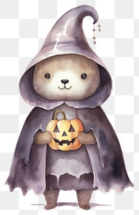 PNG Halloween spooky otter cartoon cute anthropomorphic. 