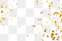 PNG Confetti effect backgrounds paper gold. AI generated Image by rawpixel.