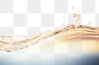Gold water effect png, transparent background