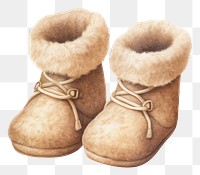 PNG Baby Fleece Boots footwear shoe white background. AI generated Image by rawpixel.