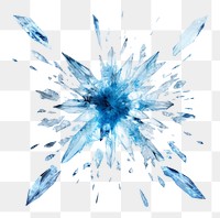 Exploding ice effect png, transparent background