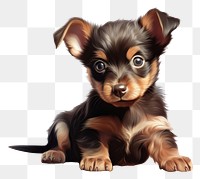 PNG Baby dog mammal animal puppy. AI generated Image by rawpixel.